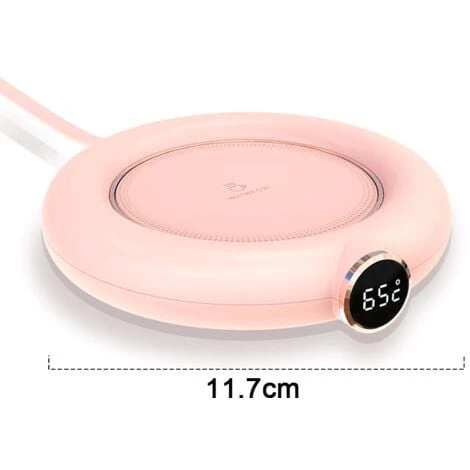 Coffee Mug Warmer&Cup Warmer For Office Desk Use, Electric Beverage Warmer, Coffee Warmer Plate For Cocoa Pink 2 Coffee Mug Warmer&Cup Warmer For Office Desk Use, Electric Beverage Warmer, Coffee Warmer Plate For Cocoa Pink - Image 2