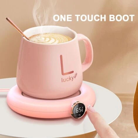 Coffee Mug Warmer&Cup Warmer For Office Desk Use, Electric Beverage Warmer, Coffee Warmer Plate For Cocoa Pink 4 Coffee Mug Warmer&Cup Warmer For Office Desk Use, Electric Beverage Warmer, Coffee Warmer Plate For Cocoa Pink - Image 4