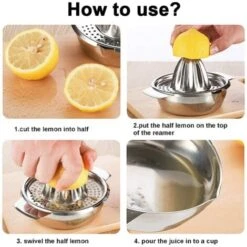 Juicer Manual Squeezer Stainless Steel 304 Robust Hand Juicer Reamer Rotation Press, Dishwasher Safe 9 Juicer Manual Squeezer Stainless Steel 304 Robust Hand Juicer Reamer Rotation Press, Dishwasher Safe -Small Appliances Store 78327260 5