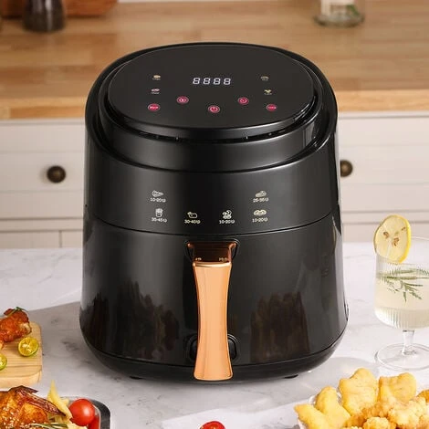 Livingandhome Black Hot Air Fryer Oven With Digital Controls For Kitchen 1 Livingandhome Black Hot Air Fryer Oven With Digital Controls For Kitchen