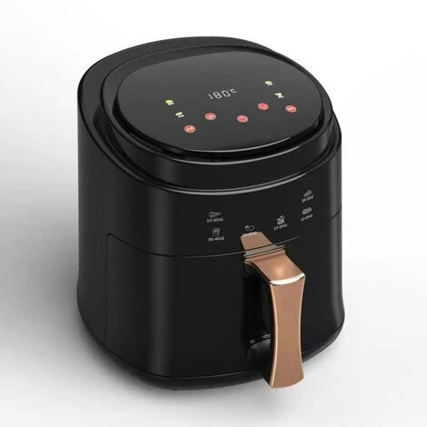 Livingandhome Black Hot Air Fryer Oven With Digital Controls For Kitchen 4 Livingandhome Black Hot Air Fryer Oven With Digital Controls For Kitchen - Image 4