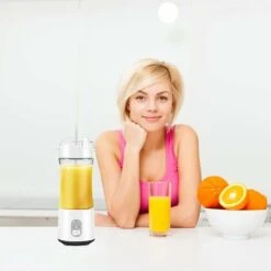 BPA Free Portable Mini Blender, Personal Blender For Smoothie And Shakes, Electric Fruit Blender With 6 Blades, 3D And USB Rechargeable 7 BPA Free Portable Mini Blender, Personal Blender For Smoothie And Shakes, Electric Fruit Blender With 6 Blades, 3D And USB Rechargeable -Small Appliances Store 78699720 3