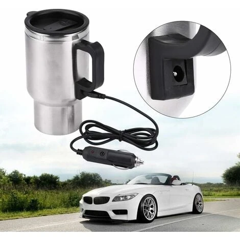 Electric Mug - 12V 450ml Stainless Steel + PP Premium Vacuum Insulated Travel Heated Mug 3 Electric Mug - 12V 450ml Stainless Steel + PP Premium Vacuum Insulated Travel Heated Mug - Image 3