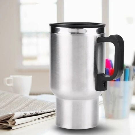 Electric Mug - 12V 450ml Stainless Steel + PP Premium Vacuum Insulated Travel Heated Mug 4 Electric Mug - 12V 450ml Stainless Steel + PP Premium Vacuum Insulated Travel Heated Mug - Image 4