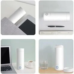 Travel Kettle, Portable Kettle For Healthy Drinks, Fast Boiling, Auto Shut-Off Small Kettle, Small 400ml Kettle (White) -Small Appliances Store 78703062 5