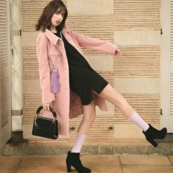 Refillable Water Bottle Insulated Water Bottle Glitter Water Bottle With Chain For Women (Pink, Silver, 750ml) -Small Appliances Store 78703145 5