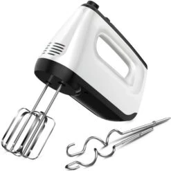 Electric Mixer, Electric Whisk With 6 Speeds, 2 Propeller Whisks And 2 Beater Hooks, Turbo Button, Eject Button, 400W Electric Kitchen Mixer For Eggs, Cream And Various Jams