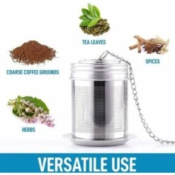 Piece Tea Ball Infuser - Stainless Steel Tea Ball Infuser For Loose Tea -Small Appliances Store 78709251 3