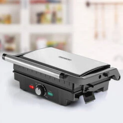 Monzana XL Contact Grill 180° Foldable Non-Stick Stainless Steel Temperature Control 1600W Table Grill Sandwich Maker -Small Appliances Store 79328293 3