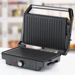 Monzana XL Contact Grill 180° Foldable Non-Stick Stainless Steel Temperature Control 1600W Table Grill Sandwich Maker -Small Appliances Store 79328293 4