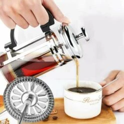 Pack French Coffee Maker Replacement Filters 4 Stainless Steel Mesh Replacement For 1000ml / 963.9g / 8 Cup French Coffee Maker -Small Appliances Store 79391170 5