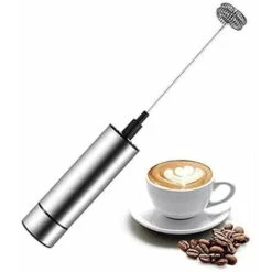 Electric Milk Frother, BR-Vie Milk Frother, Stainless Steel Milk Frother, And Cold Frother For Coffees, Espressos, Lattes, Cappuccinos