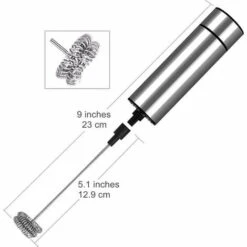 Electric Milk Frother, BR-Vie Milk Frother, Stainless Steel Milk Frother, And Cold Frother For Coffees, Espressos, Lattes, Cappuccinos -Small Appliances Store 80272769 3