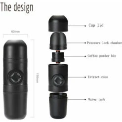 Portable Coffee Maker, 70ml Manual Coffee Maker, Mini Ground Coffee Maker, Portable, Espresso Maker Manual Coffee Maker, For Camping Hiking -Small Appliances Store 81164982 4