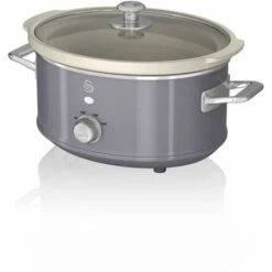 Swan 3.5L Slow Cooker Retro Grey
