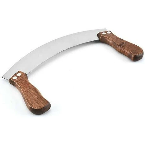 Pizza Cutter Large, Pizza Chopping Knife Made Of Stainless Steel 35cm With Wooden Handle 3 Pizza Cutter Large, Pizza Chopping Knife Made Of Stainless Steel 35cm With Wooden Handle - Image 3