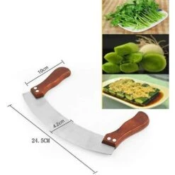 Pizza Cutter Large, Pizza Chopping Knife Made Of Stainless Steel 35cm With Wooden Handle 9 Pizza Cutter Large, Pizza Chopping Knife Made Of Stainless Steel 35cm With Wooden Handle -Small Appliances Store 81448930 5