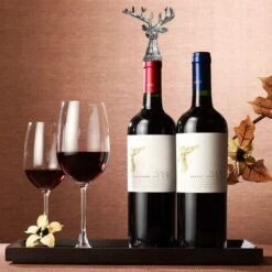 2 Piece Wine Stopper Funny Deer Head Shaped Wine Stopper Horse Shape Silicone Wine Canner, Silver 7 2 Piece Wine Stopper Funny Deer Head Shaped Wine Stopper Horse Shape Silicone Wine Canner, Silver -Small Appliances Store 81449693 3