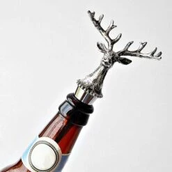 2 Piece Wine Stopper Funny Deer Head Shaped Wine Stopper Horse Shape Silicone Wine Canner, Silver 9 2 Piece Wine Stopper Funny Deer Head Shaped Wine Stopper Horse Shape Silicone Wine Canner, Silver -Small Appliances Store 81449693 5