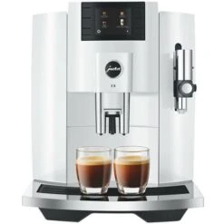 Jura E8 Piano White Coffee Machine