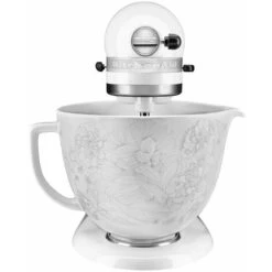KitchenAid Artisan Mixer 156 White & Whisper Floral Ceramic Bowl With Free Gift -Small Appliances Store 83668636 4