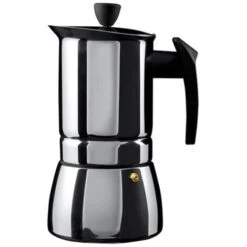 Grunwerg 6 Cup Cafe Ole Espresso Maker Induction Stainless Steel
