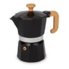 La Cafetiere Espresso Maker 3 Cup Black Wood Effect Handle