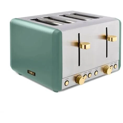Tower Cavaletto Toaster 4 Slice Jade 1 Tower Cavaletto Toaster 4 Slice Jade