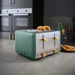 Tower Cavaletto Toaster 4 Slice Jade 9 Tower Cavaletto Toaster 4 Slice Jade -Small Appliances Store 83670317 5