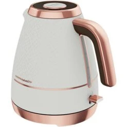 Beko Off White & Rose Gold Cosmopolis Dome Kettle & 2 Slice Toaster Set -Small Appliances Store 83670608 3