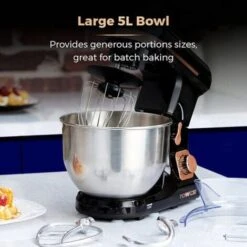 Tower Stand Mixer Rose Gold 5 Litre Stainless Steel Bowl Black -Small Appliances Store 83670895 4