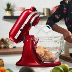 KitchenAid Artisan Mixer 156 Candy Apple With Glass Bowl With Free Gift -Small Appliances Store 83671413 5