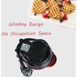 Mini Waffle Maker, Waffle Makers Small Waffle Machine With Non-stick Coating, For Children's Birthday Parties -Small Appliances Store 83717621 5