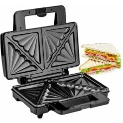 Toastie Sandwich Maker Deep Fill 4 Slice Toaster XL Grill Press 1000W Geepas