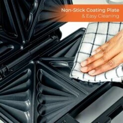 Toastie Sandwich Maker Deep Fill 4 Slice Toaster XL Grill Press 1000W Geepas -Small Appliances Store 83743672 5