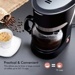 Filter Coffee Maker Machine Instant Anti-Drip 12 Cups 800W 1.5L Jug Geepas 7 Filter Coffee Maker Machine Instant Anti-Drip 12 Cups 800W 1.5L Jug Geepas -Small Appliances Store 83743697 3