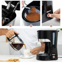 Filter Coffee Maker Machine Instant Anti-Drip 12 Cups 800W 1.5L Jug Geepas 8 Filter Coffee Maker Machine Instant Anti-Drip 12 Cups 800W 1.5L Jug Geepas -Small Appliances Store 83743697 4