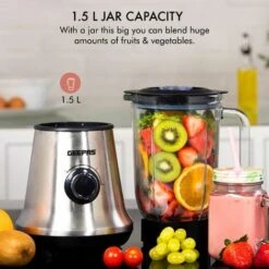 Food Blender Smoothie Maker Ice Milkshake Fruit Juicer Glass Jug 700W Geepas -Small Appliances Store 83743703 4