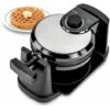 Geepas Rotating Belgian Waffle Maker Machine Waffle Iron Non-Stick Plates 1000W