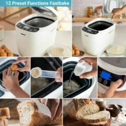 Digital Bread Maker Machine Automatic 12 Function Gluten Free Fast Bake 550W 1.5 -Small Appliances Store 83743760 3