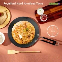 Pancake Pan Roti Tawa Chapati Paratha Crepe Omelettes Flatbreads 30cm Royalford -Small Appliances Store 83743765 4