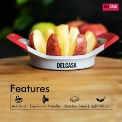 Delcasa Apple Corer And Slicer Apple Cutter Divider Wedger Dicer Stainless Steel -Small Appliances Store 83743781 4