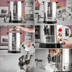 Commercial Catering Urn Kitchen Hot Water Boiler Tea Coffee Stainless Steel 15L -Small Appliances Store 83743794 3