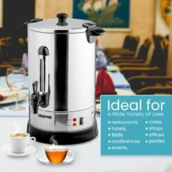 Commercial Catering Urn Kitchen Hot Water Boiler Tea Coffee Stainless Steel 15L -Small Appliances Store 83743794 4