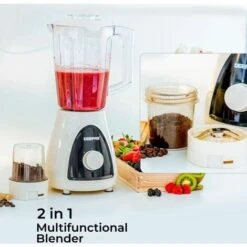 Blender Food Processor Mixer Smoothie Maker With Coffee Spice Grinder Jar Black -Small Appliances Store 83743810 5