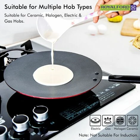 Pan Pancake Roti Tawa Dosa Chapati Flatbread Crepe Tortilla Tava 28cm Royalford 5 Pan Pancake Roti Tawa Dosa Chapati Flatbread Crepe Tortilla Tava 28cm Royalford - Image 5