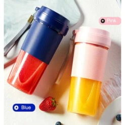 USB Rechargeable Portable Wireless Mini Mixer, 300ml, Waterproof, Suitable For Travel, Home, Office, Sports, Outdoor, Without BPA (blue) -Small Appliances Store 85339856 4