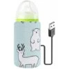 Portable USB Baby Bottle Warmer Thermostat For Family Outdoor Travel (Polar Bear)