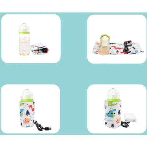 Portable USB Baby Bottle Warmer Thermostat For Family Outdoor Travel (Polar Bear) 4 Portable USB Baby Bottle Warmer Thermostat For Family Outdoor Travel (Polar Bear) - Image 4