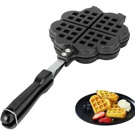Waffle Baking Pan Baking Pan DIY Waffle Maker Waffle Cake Mold Baking Pan Waffle Mold Waffle Baking Pan Baking Pan Household Gas Stove Cooking Accessories 1 Waffle Baking Pan Baking Pan DIY Waffle Maker Waffle Cake Mold Baking Pan Waffle Mold Waffle Baking Pan Baking Pan Household Gas Stove Cooking Accessories
